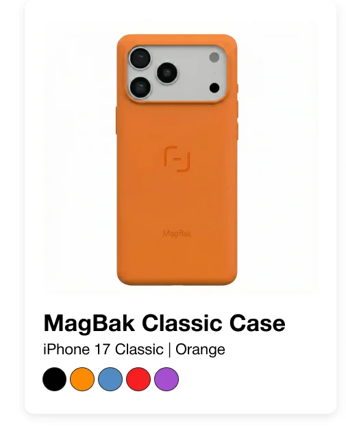 MagBak Classic Case iPhone 17 Classic | Orange