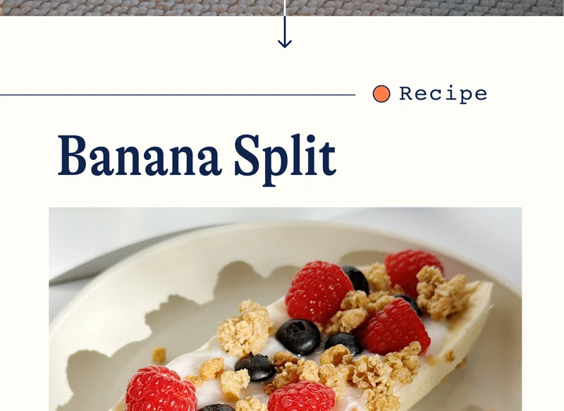 Recipe. Banana Split