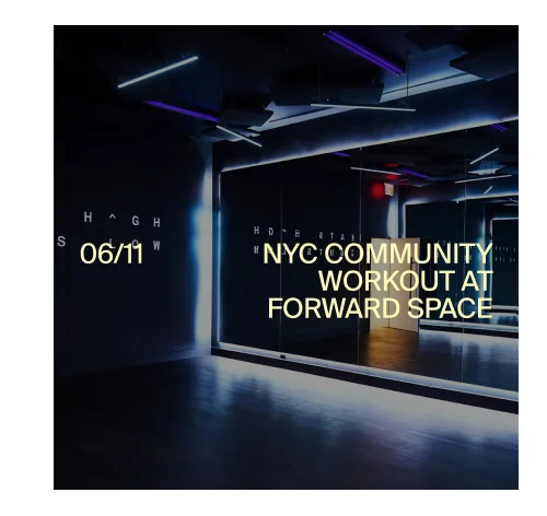 RSVP to NYC Community Workout at Forward Space
