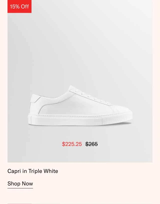 Capri in Triple White. Shop Now