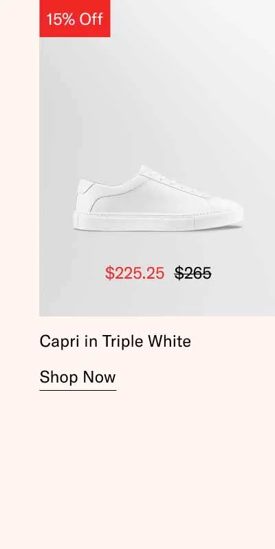 Capri in Triple White. Shop Now