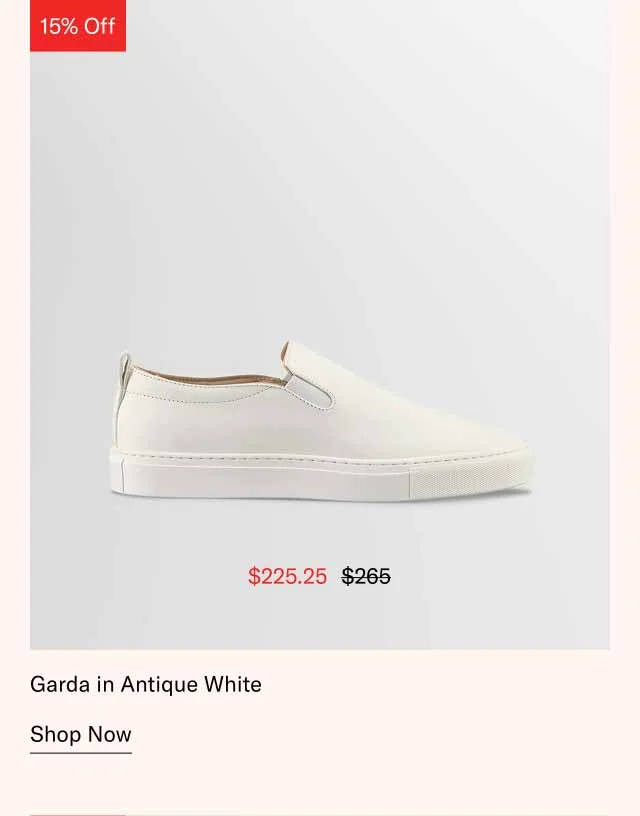 Garda in Antique White. Shop Now