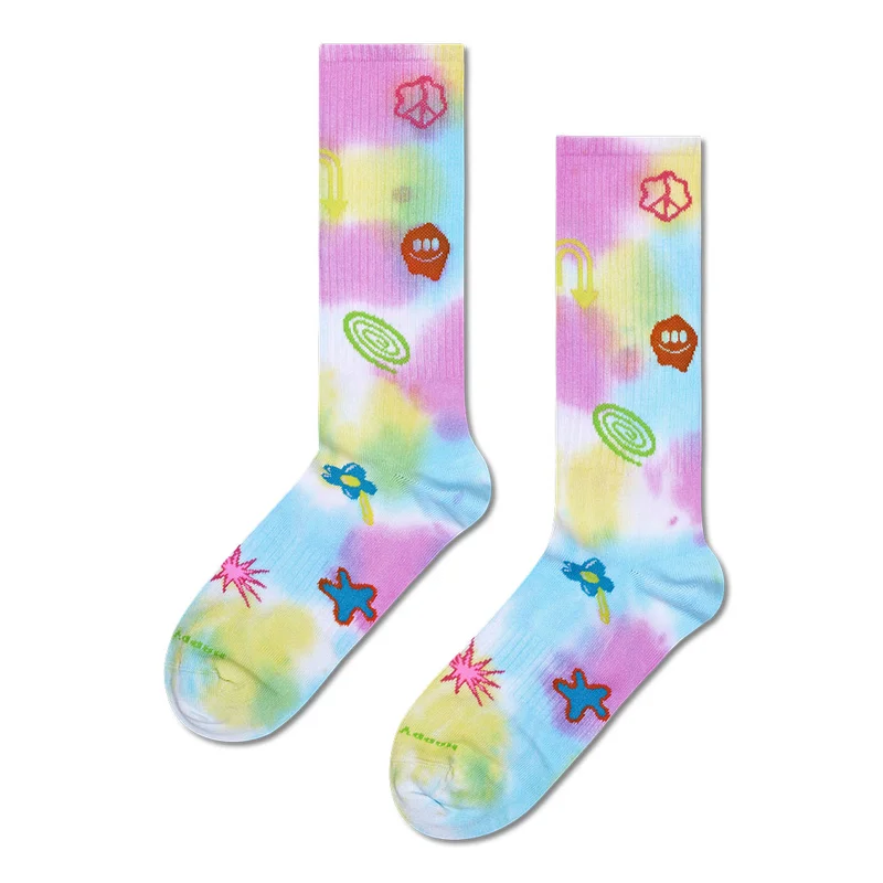 Hyper Tie-Dye Sneaker Sock