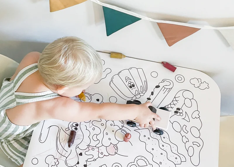 Buy a Play Kit, get Free Giant Coloring Sheets. The dynamic duo made for early morning activities, after-school hangs, and post-bath scribbles.