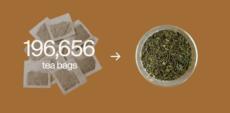 196,656 tea bags diverted