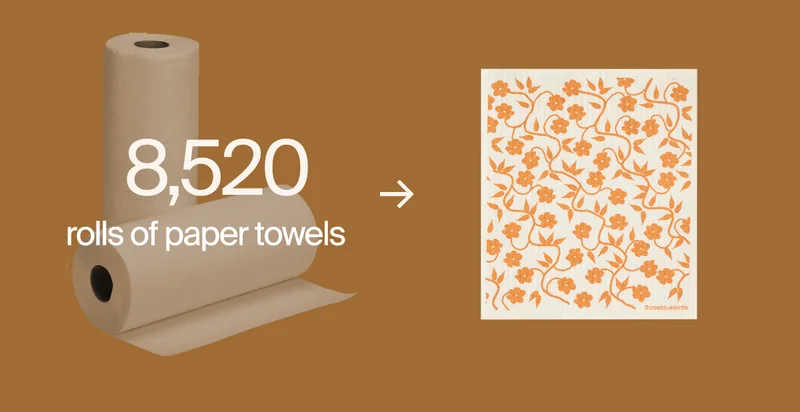 8520 rolls of paper towels divereted