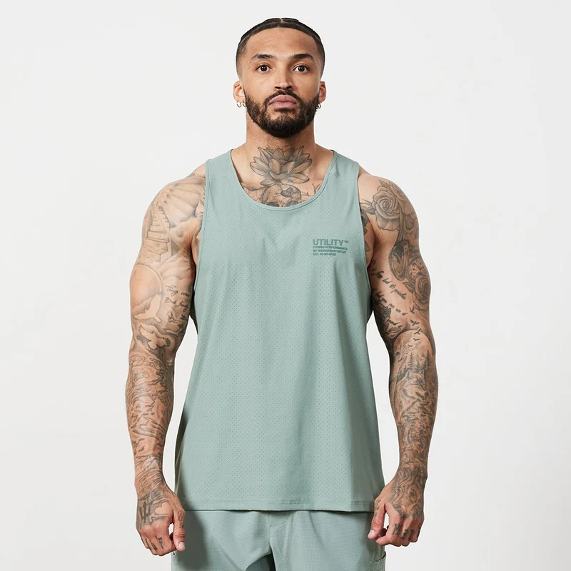 Image of Vanquish Utility Frost Green Performance Tank