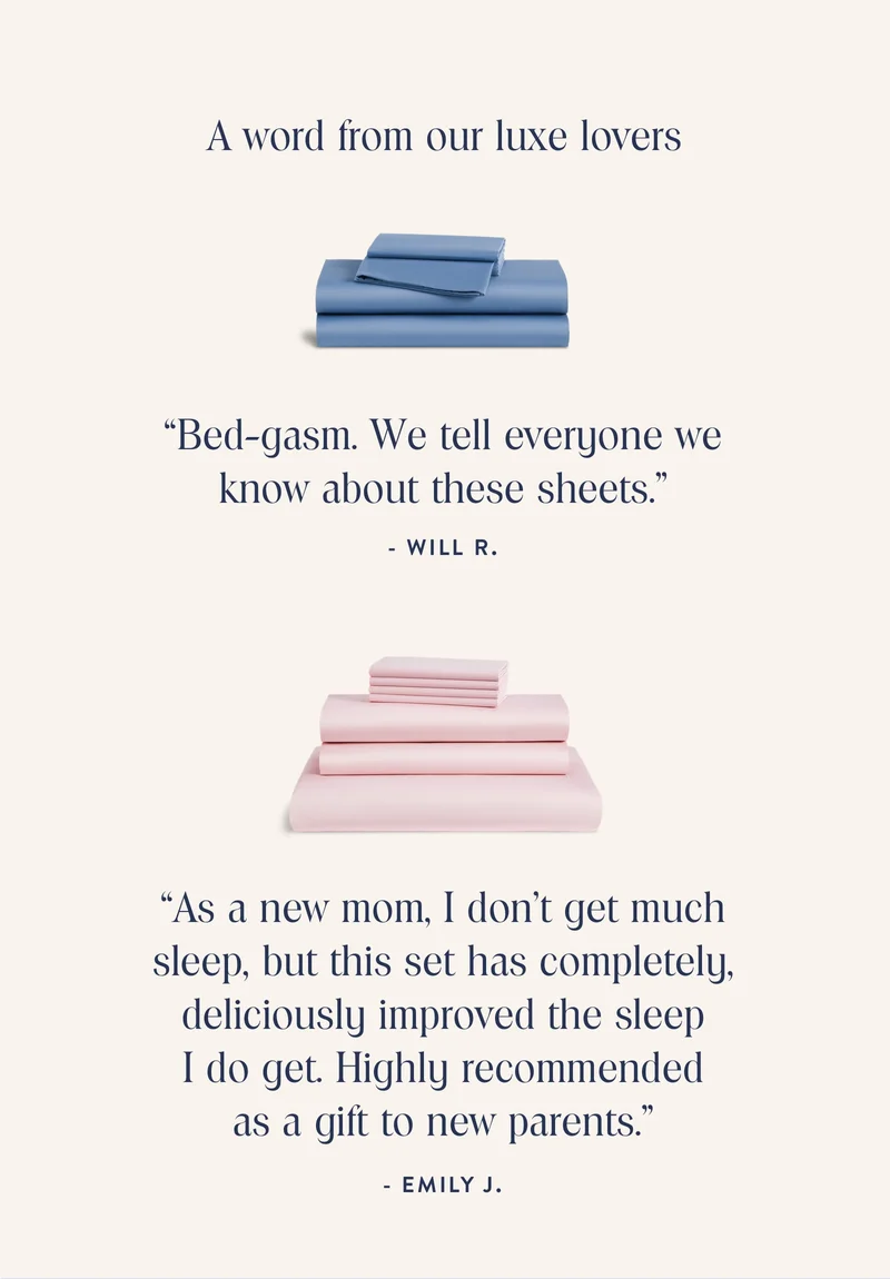A word from our luxe lovers