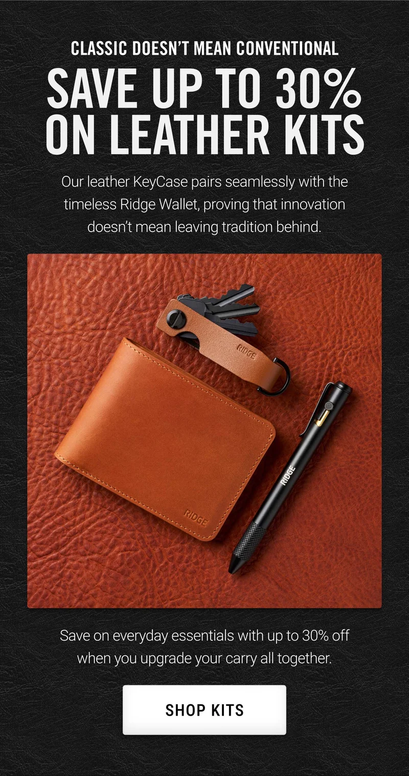 Save up to 30% on Leather Kits