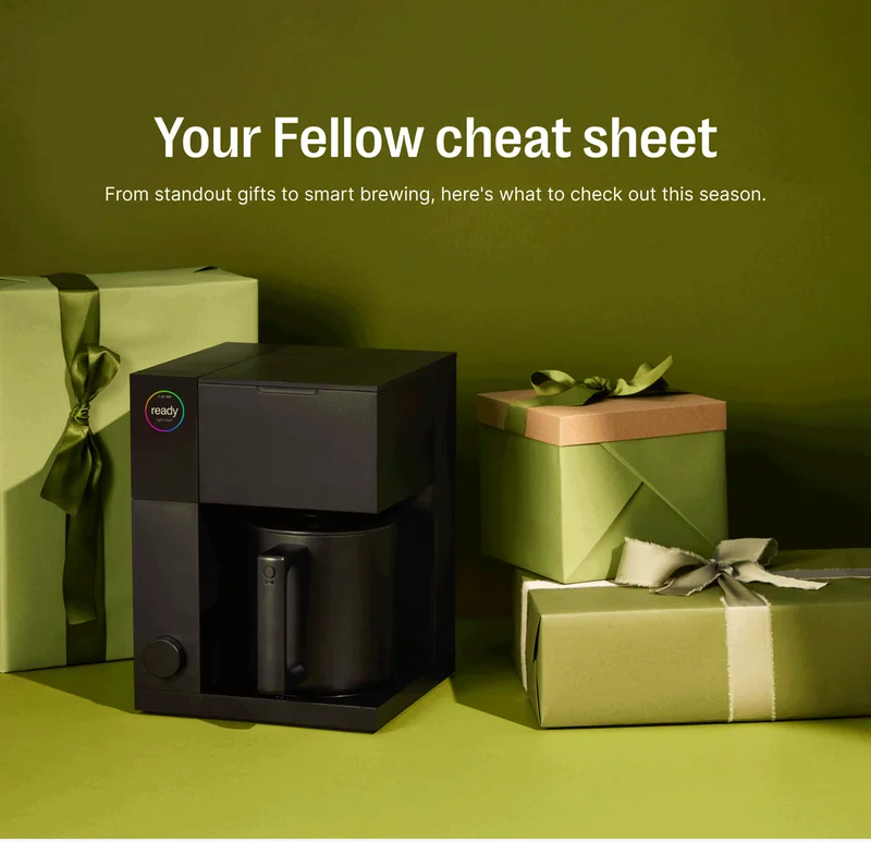 Your Fellow cheat sheet - from standout gifts to smart brewing, here's what to check out this season