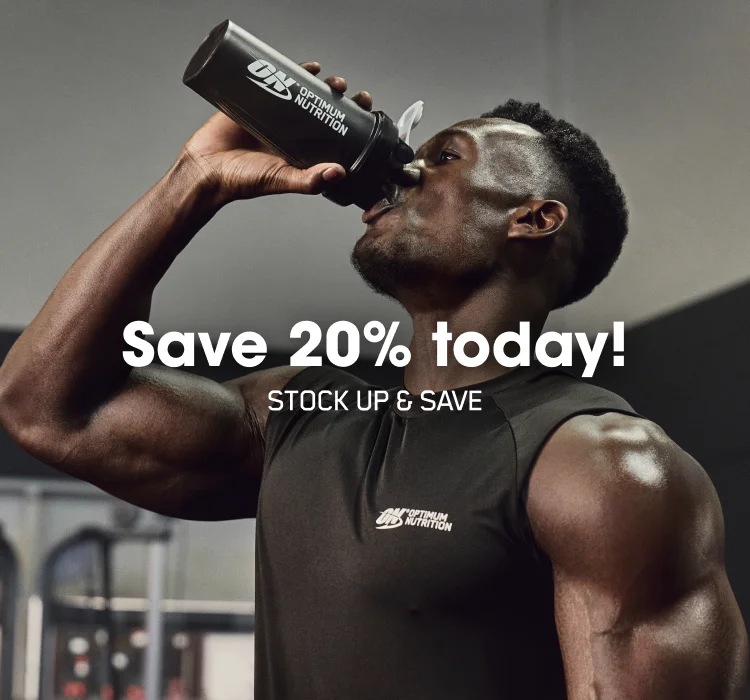 Save 20% today! STOCK UP & SAVE