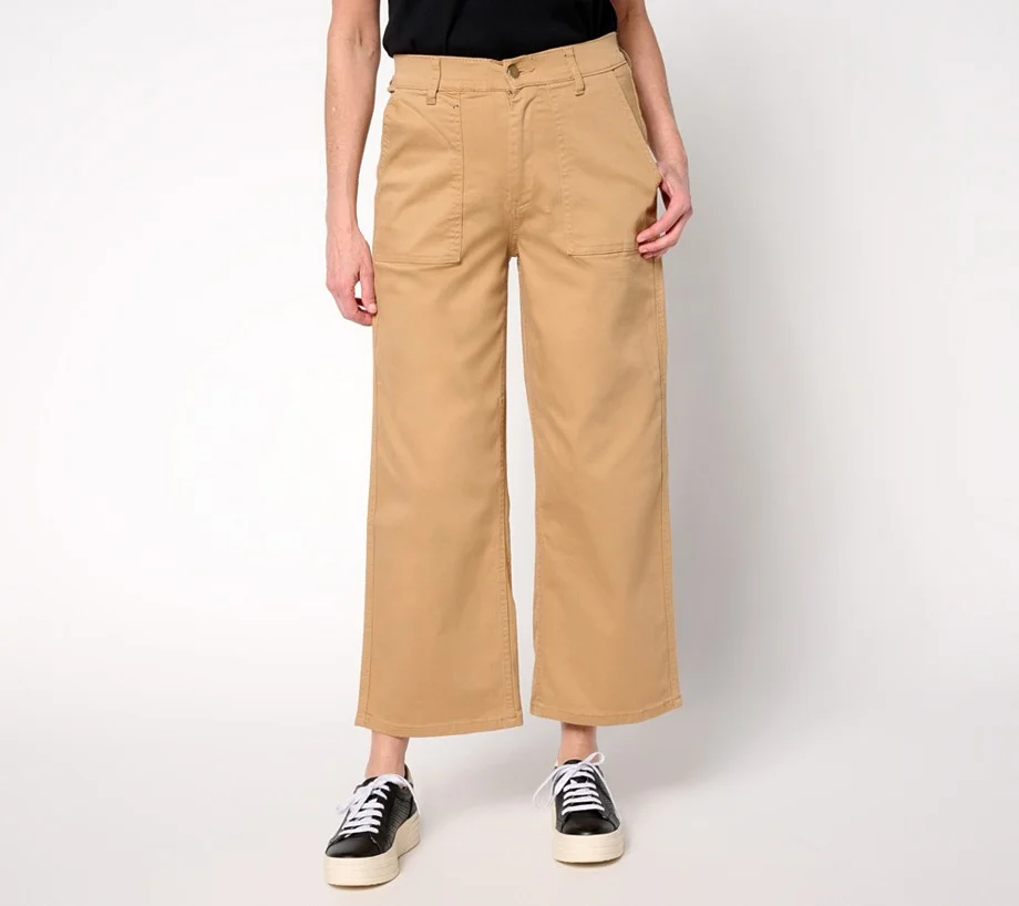 by Stacy London Regular Cotton Twill Fly Front Utility Pant