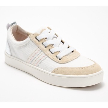 Revitalign Orthotic Canvas with Leather Detail Slip-on Sneakers-Dara