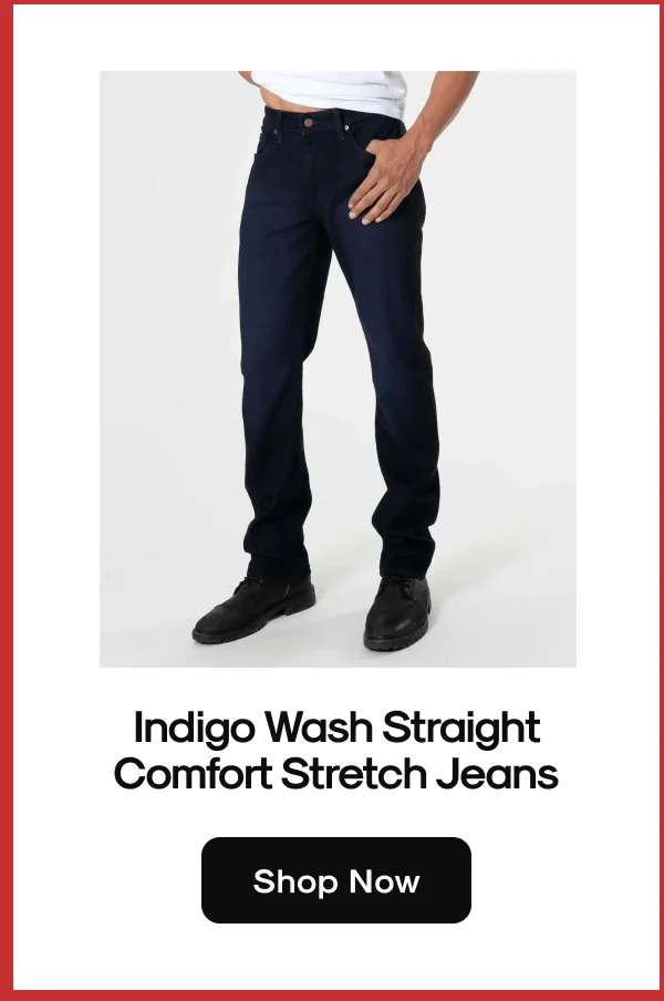 Indigo Wash Straight Denim