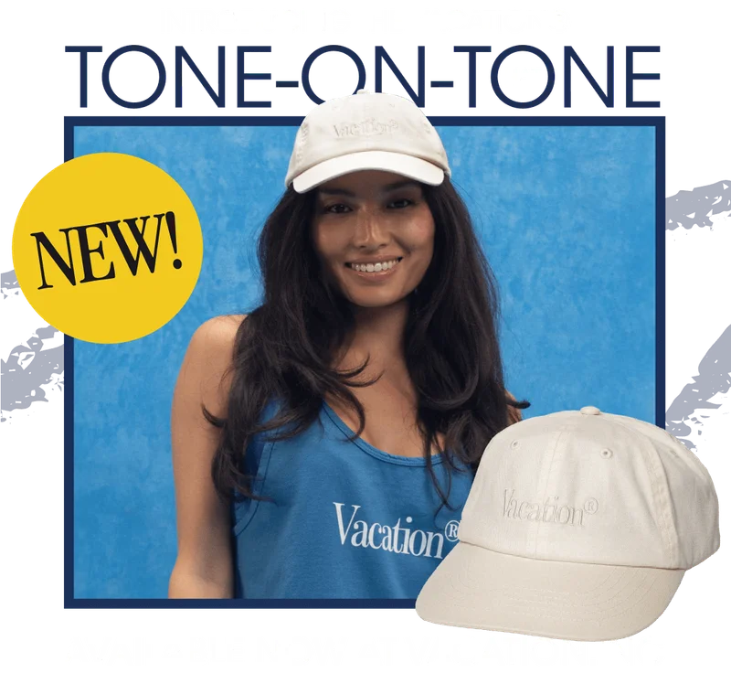 Introducing the Vacation® Tone-On-Tone Hat