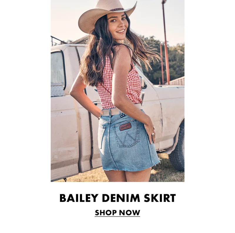 Bailey Denim Skirt. Shop Now