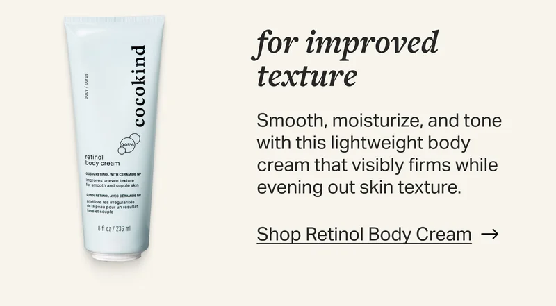 Shop retinol body cream