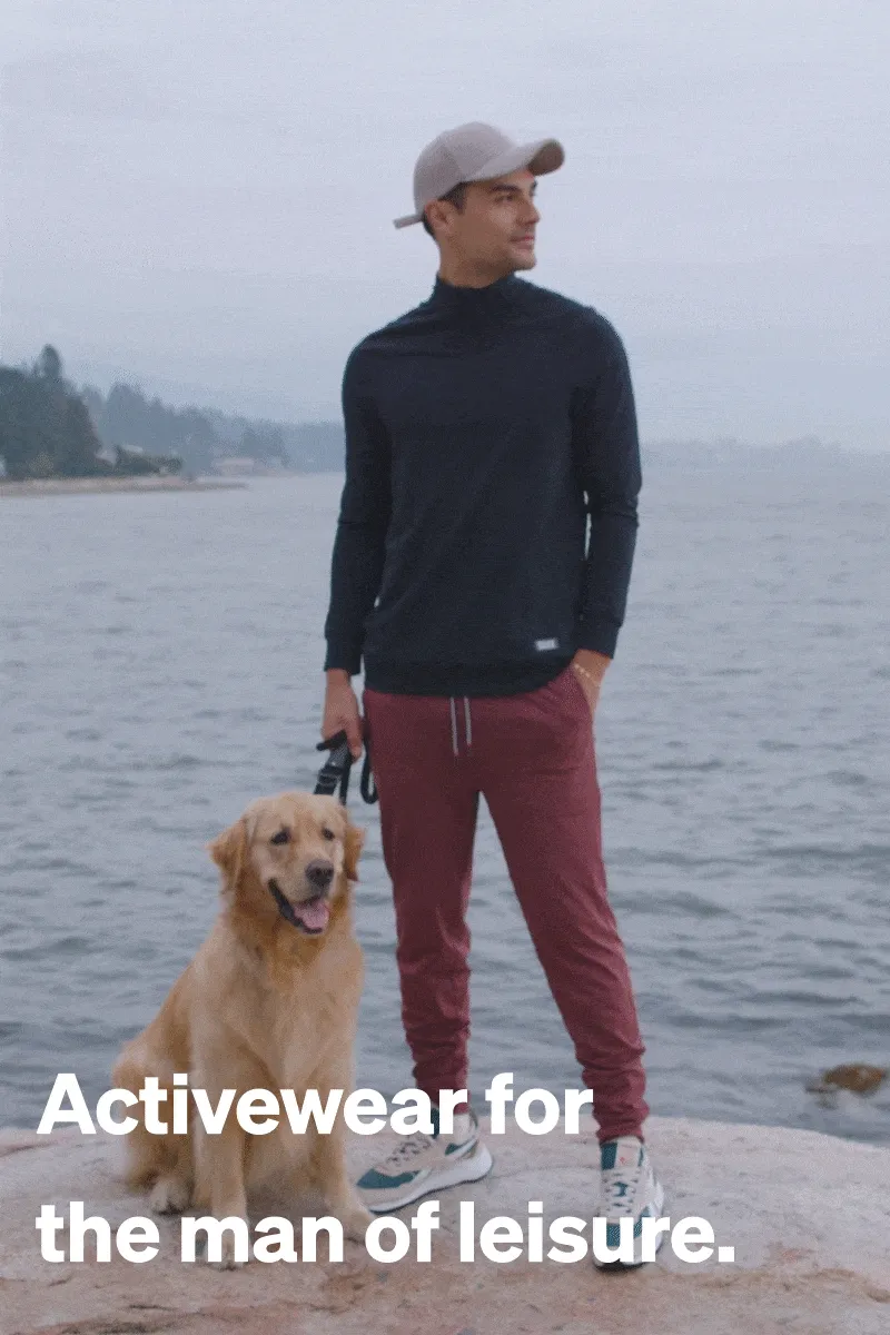 Activewear for the man of leisure.