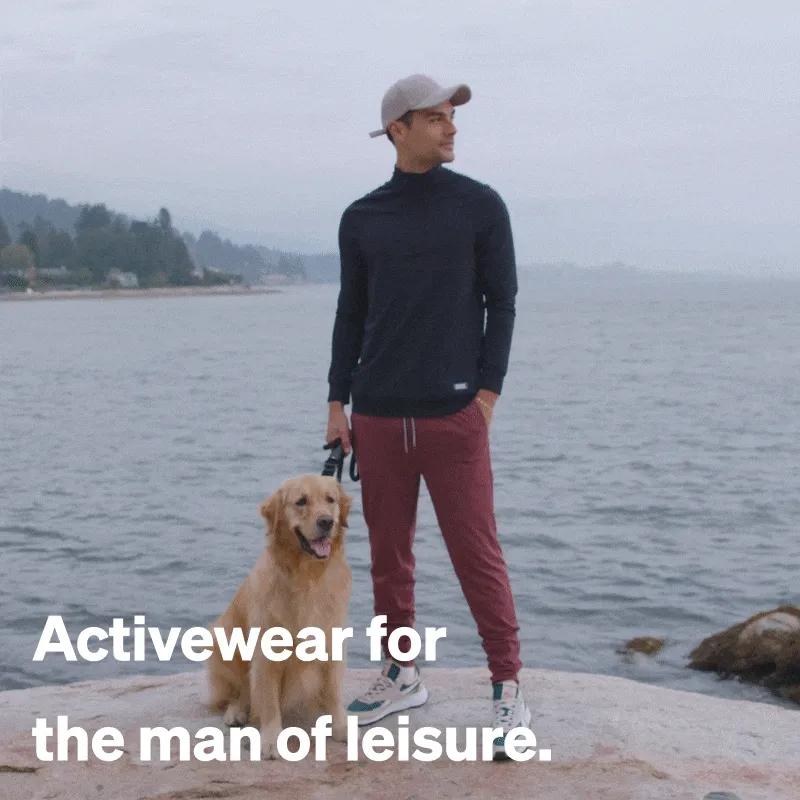Activewear for the man of leisure.