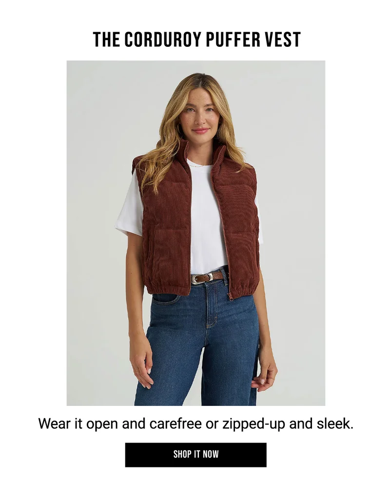 the Corduroy Puffer Vest