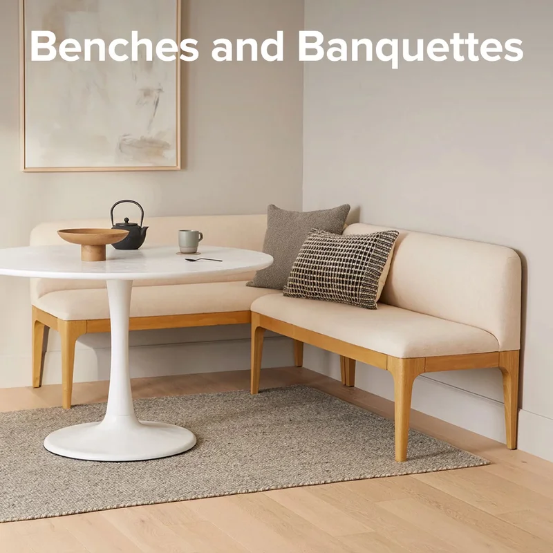 Benches and Banquettes.