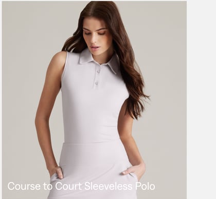 Course to Court Sleeveless Polo