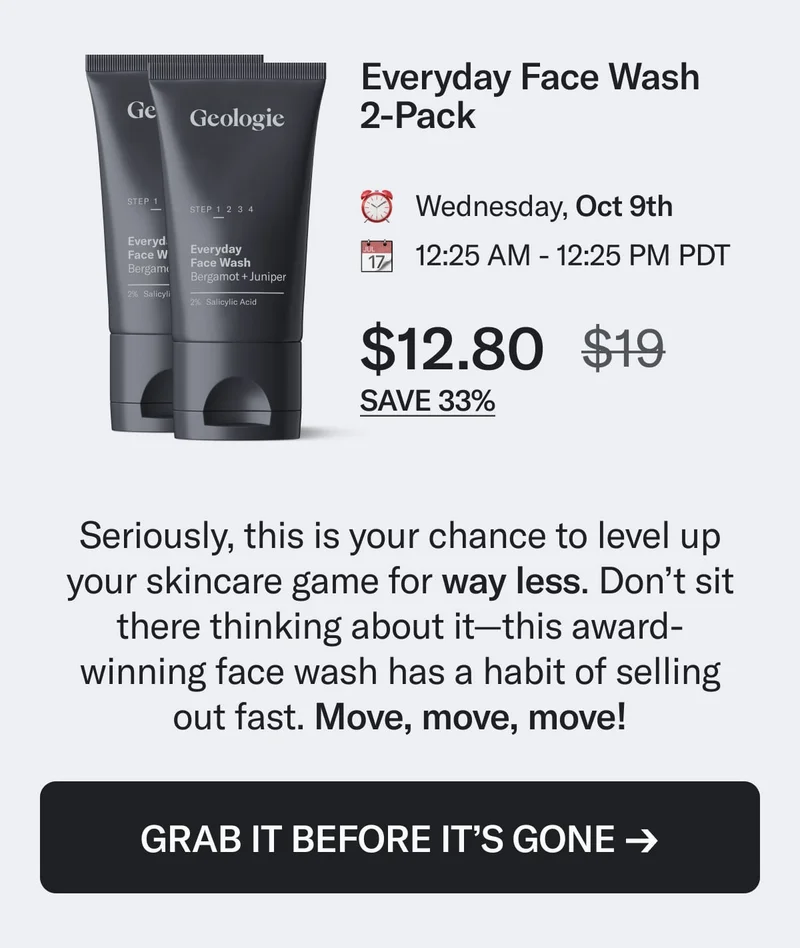 Geologie Face Wash Amazon Lightning Deal
