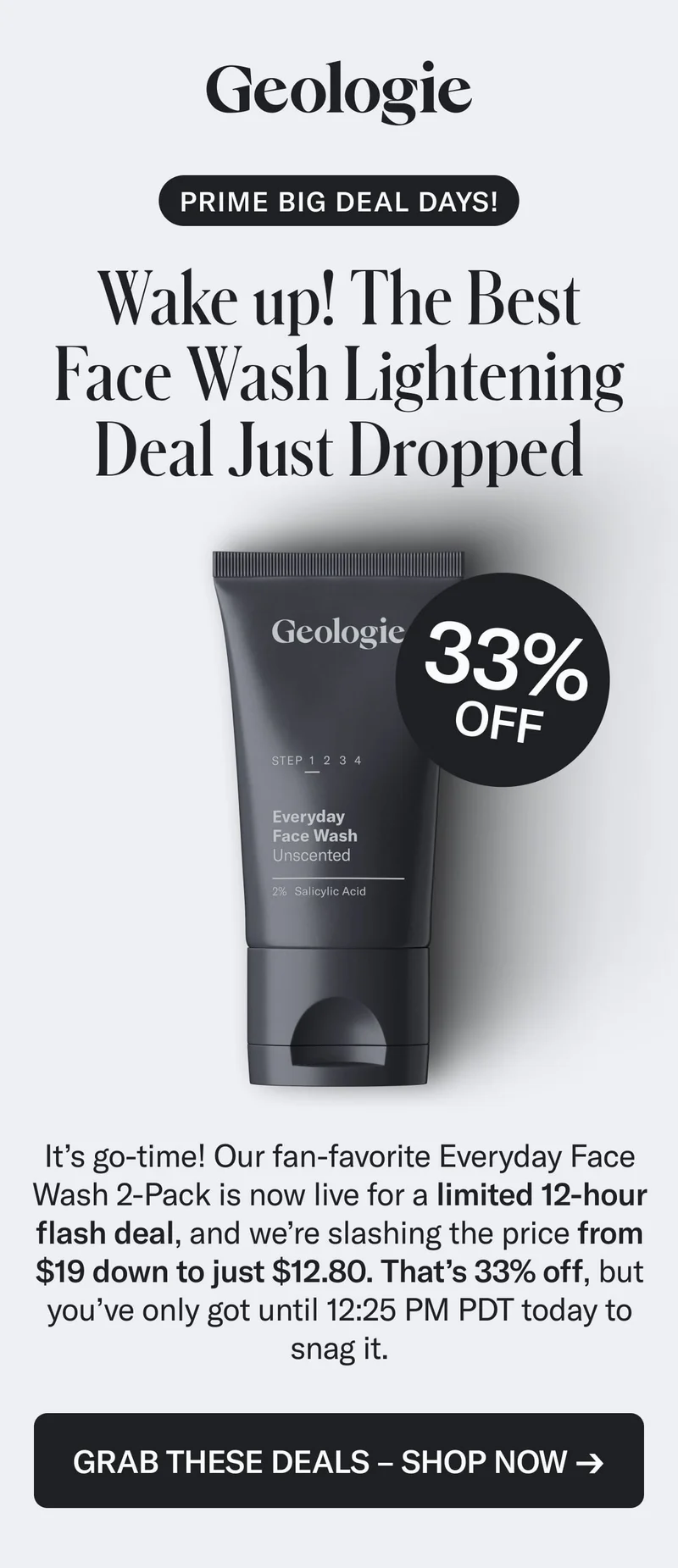 Geologie Face Wash Amazon Lightning Deal
