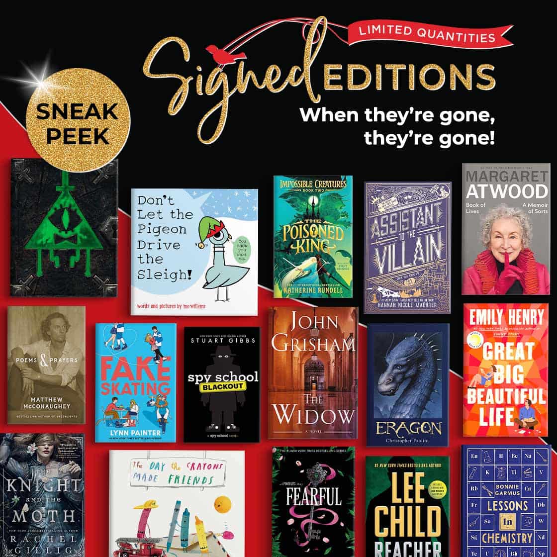 SNEAK PEEK : Signed Editions [Limited Quantities] When they're gone, they're gone!