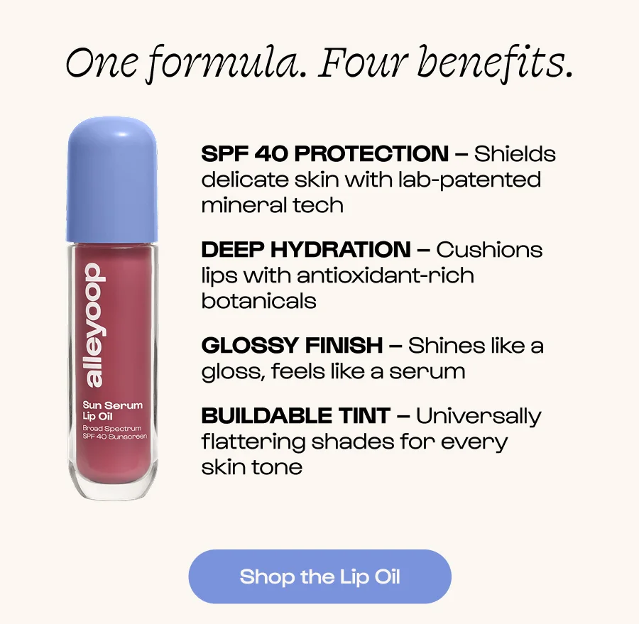 One formula. Four benefits. SPF 40 PROTECTION – Shields delicate skin with lab-patented mineral tech Deep hydration – Cushions lips with antioxidant-rich botanicals Glossy finish – Shines like a gloss, feels like a serum Buildable tint – Universally flattering shades for every skin tone Click to Shop the Lip Oil