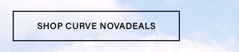 White button with black text "SHOP CURVE NOVADEALS" floating against a soft blue sky. Click to explore new curve fashion deals.