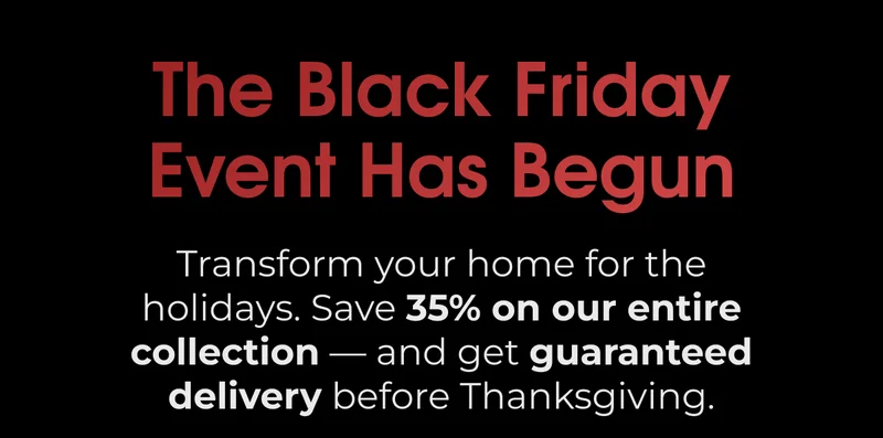 The Black Friday Event Has Begun