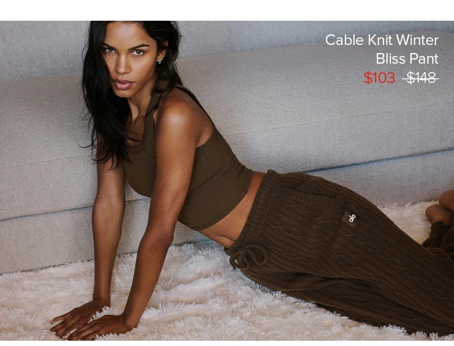Cable Knit Winter Bliss Pant