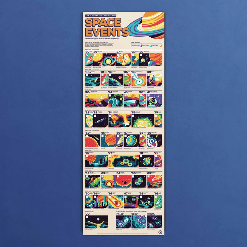Image of Space Events Calendar Poster