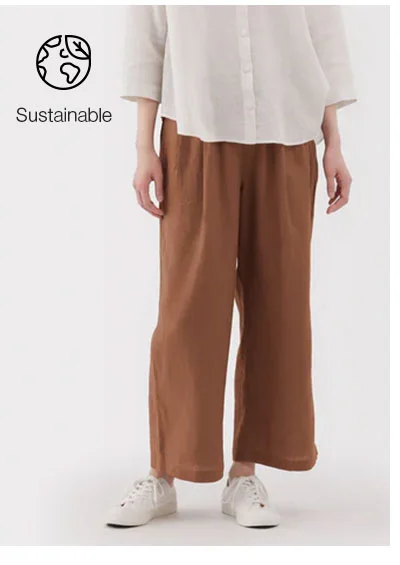 Shop Women's Linen Easy Wide Pants
