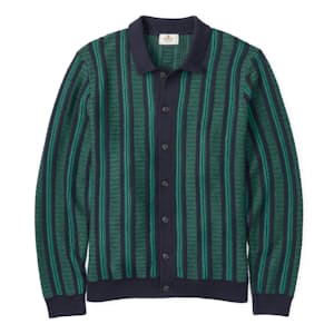 Sweater Button Down Polo