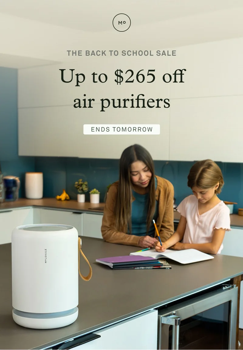 The Back to School Sale: Up to $265 off air purifiers ends tomorrow