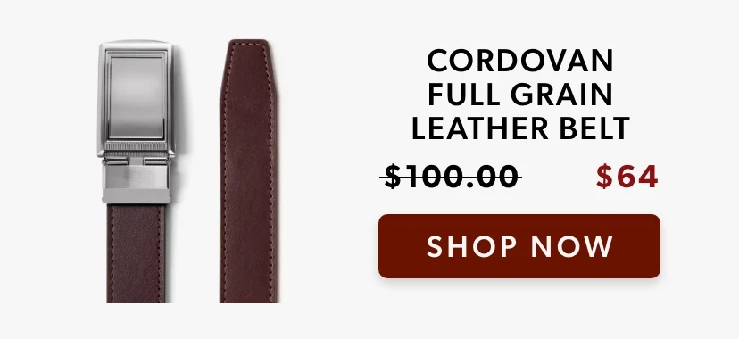 Cordovan Full Grain Leather Belt