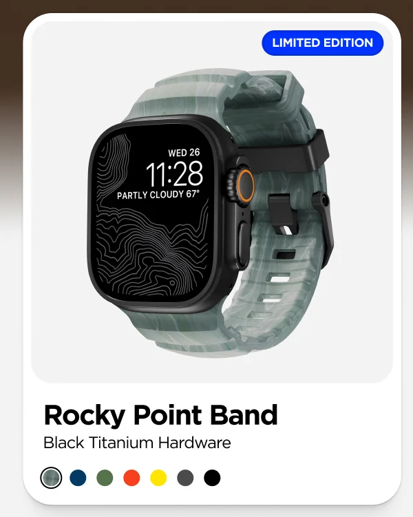 Rocky Point Band. Sierra Stone. Black Hardware.