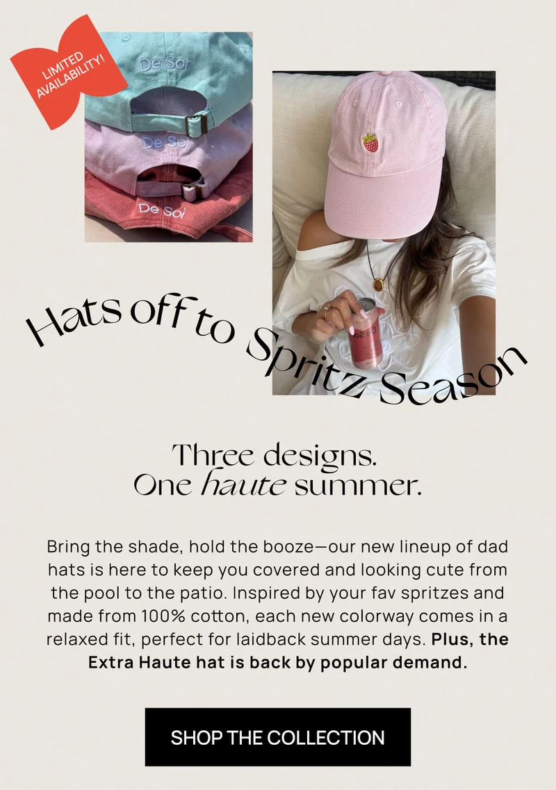 Hats off to Spritz Season | Three designs.  One haute summer. | Shop the Collection