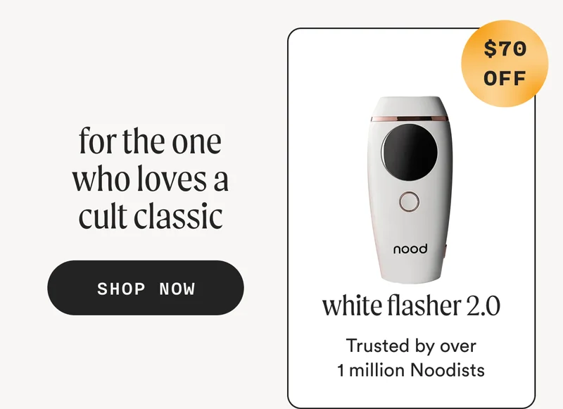 for the one who loves a cult classic - white flasher 2.0 - Trusted by over 1 million Noodists - ($70 OFF) - SHOP NOW