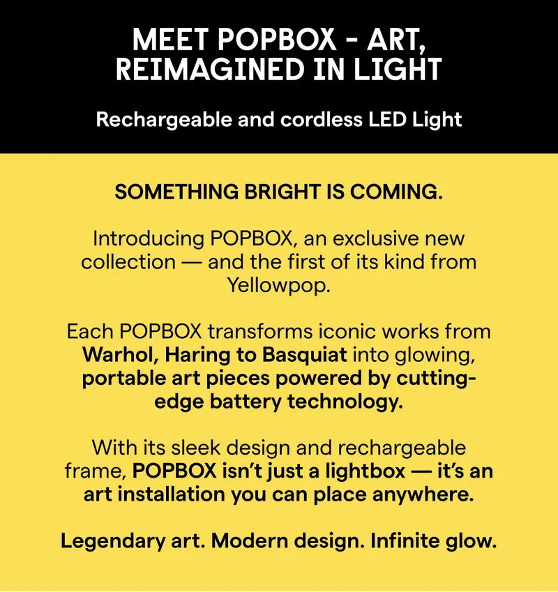 МЕЕТ РОРВOX - ART, REIMAGINED IN LIGHT Rechargeable and cordless LED Light