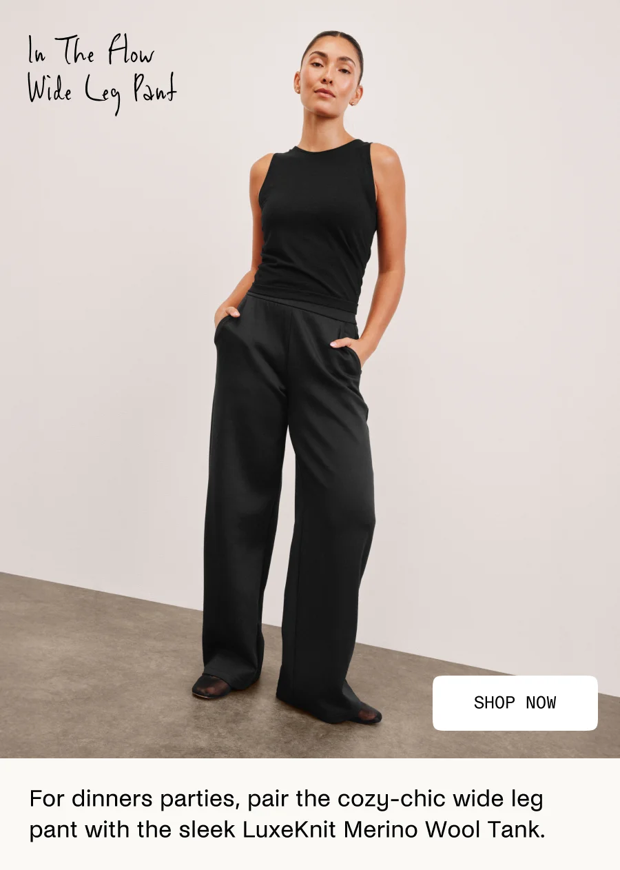 In The Flow Wide Leg Pant in Black