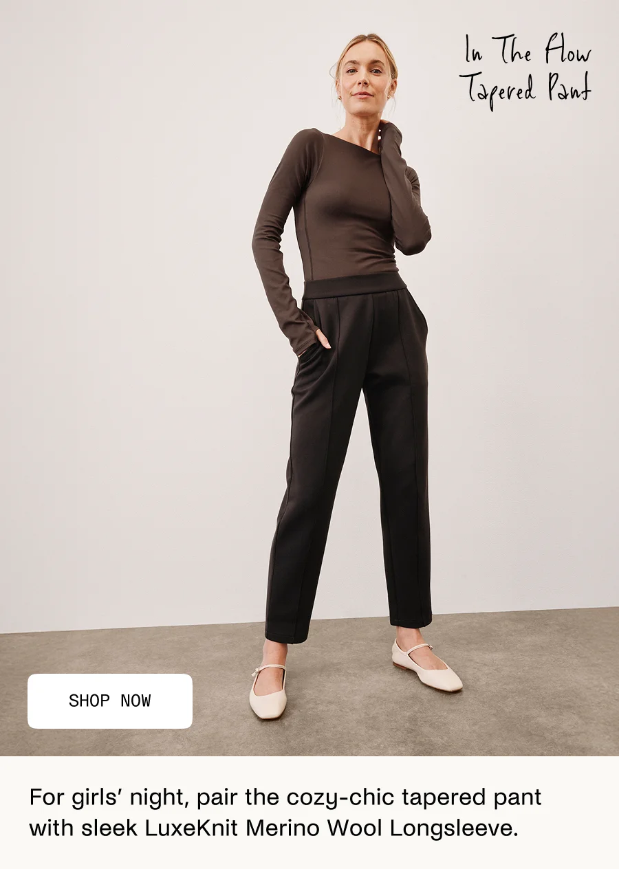 In The Flow Tapered Pant in Dark Chocolate
