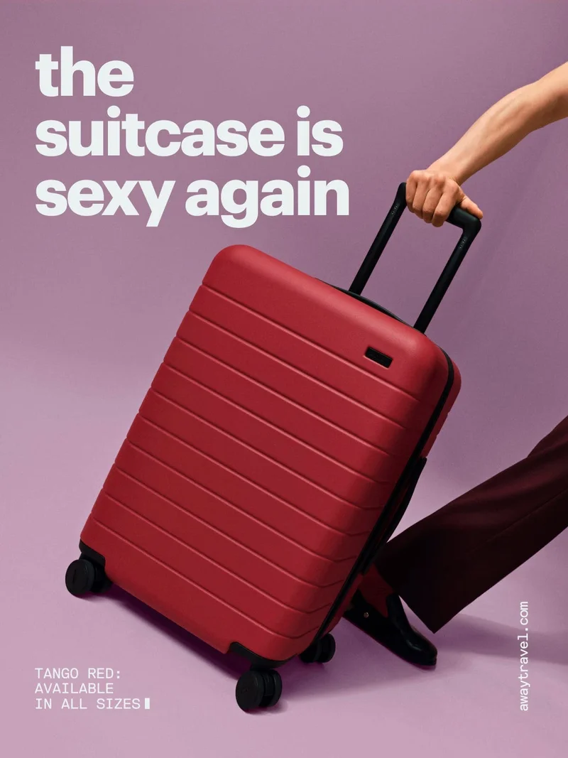 The suitcase is sexy again