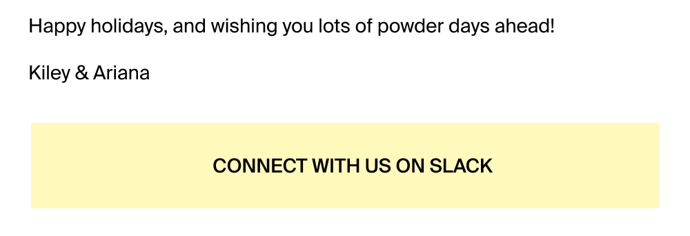 Connect with us on Slack