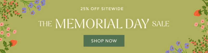 The Memorial Day sale 25% off Sitewide