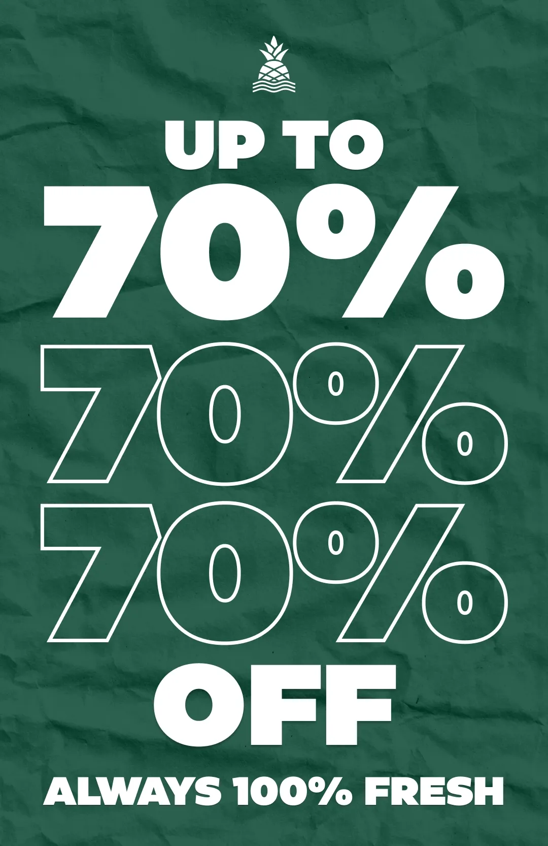 UP TO 70% OFF ALL SALE STYLES