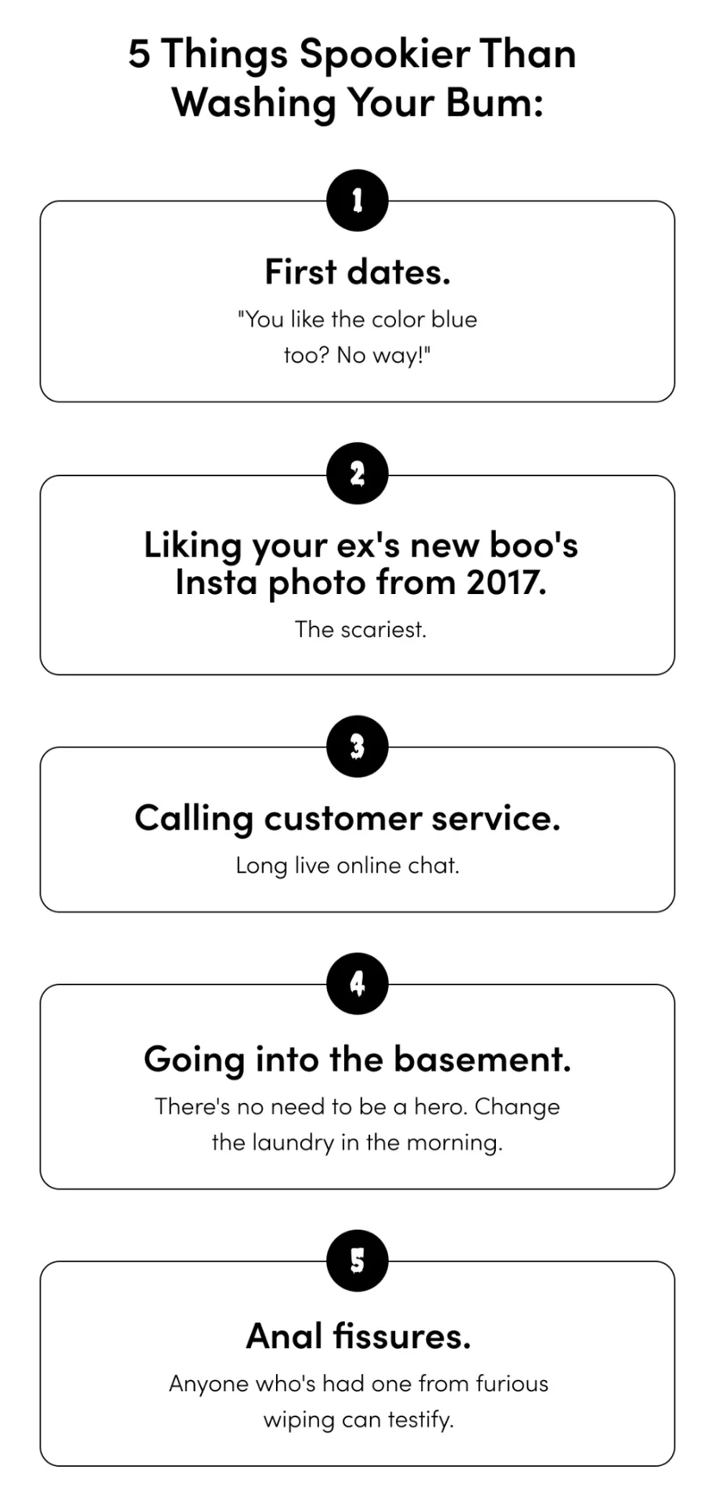 5 THINGS SPOOKIER THAN WASHING YOUR BUM