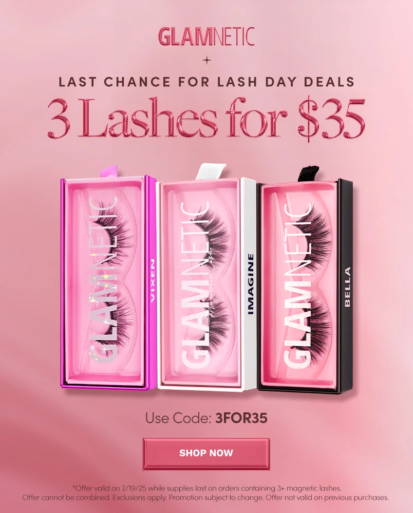 LAST CHANCE: 3 Lashes for $35 with the code 3FOR35